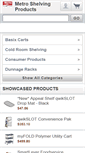 Mobile Screenshot of metroshelvingproducts.com